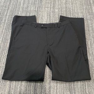 J Ferrer Modern Fit Black Dress Pants with pockets